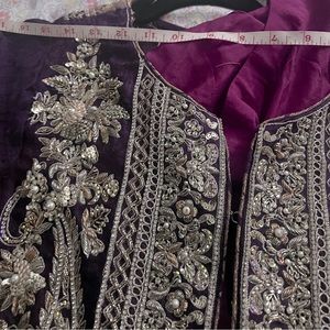 is raw silk Large size desighner suit